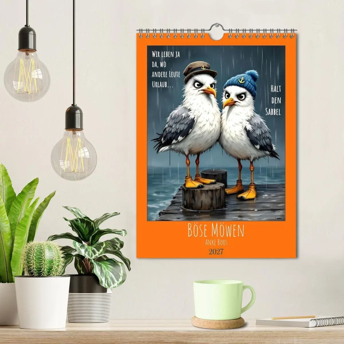 Bild: 9783516825558 | Böse Möwen (Wandkalender 2027 DIN A4 hoch), CALVENDO Monatskalender