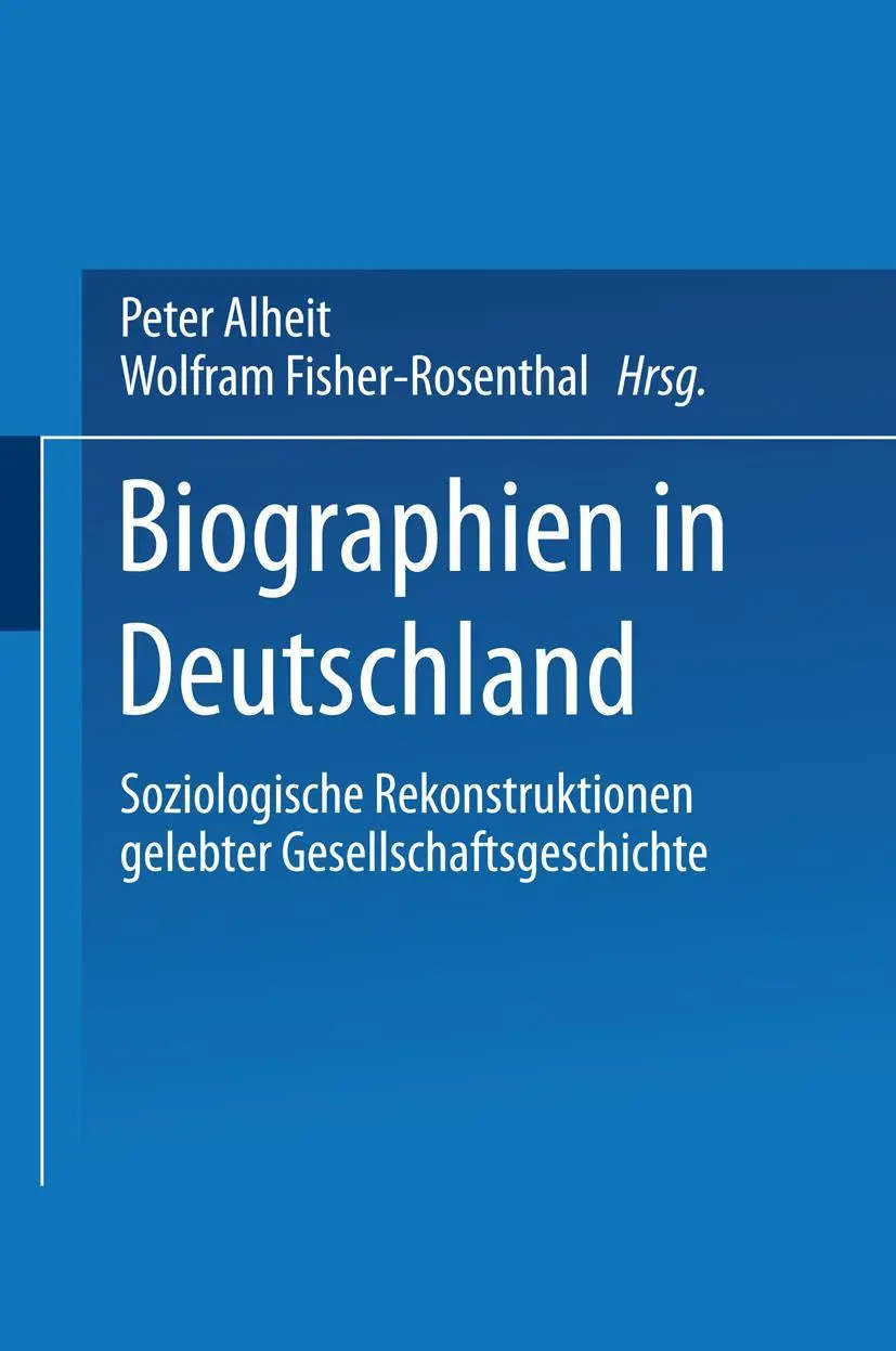 Cover: 9783531125558 | Biographien in Deutschland | Peter Alheit | Taschenbuch | 478 S.