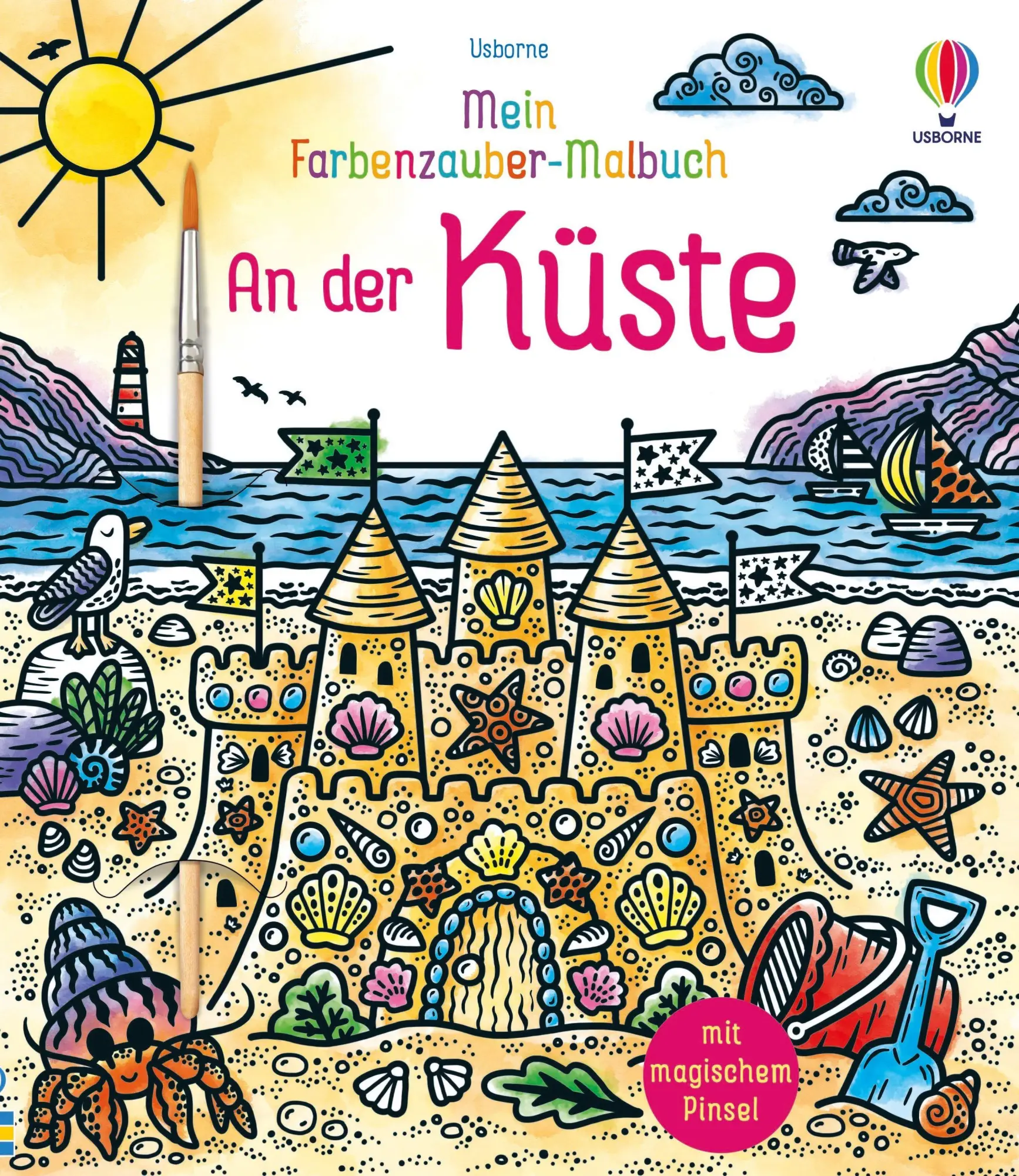 Cover: 9781035705658 | Mein Farbenzauber-Malbuch: An der Küste | Lizzie Cope | Taschenbuch