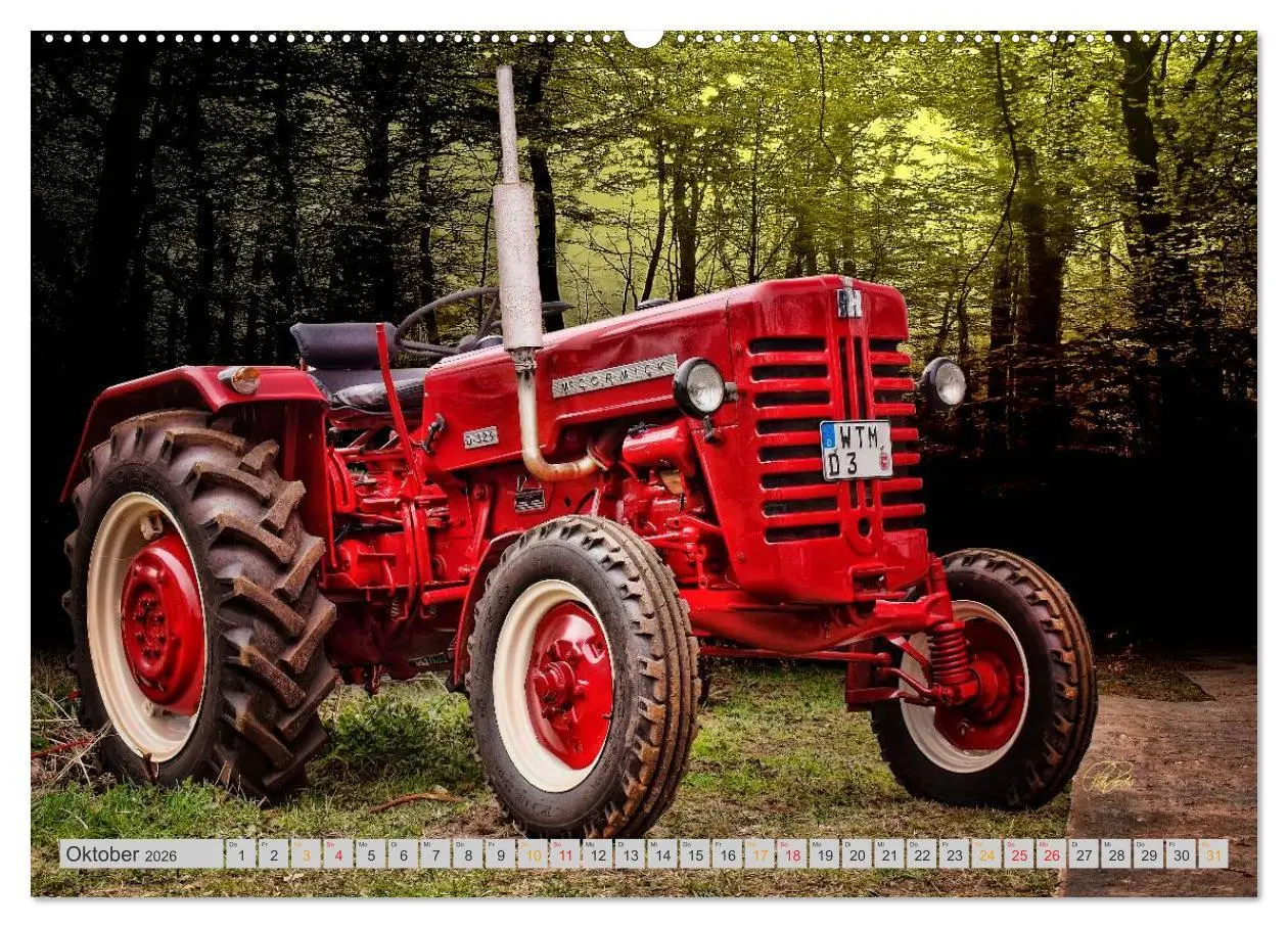 Bild: 9783516055658 | Geliebte Oldtimer Traktoren (hochwertiger Premium Wandkalender 2026...