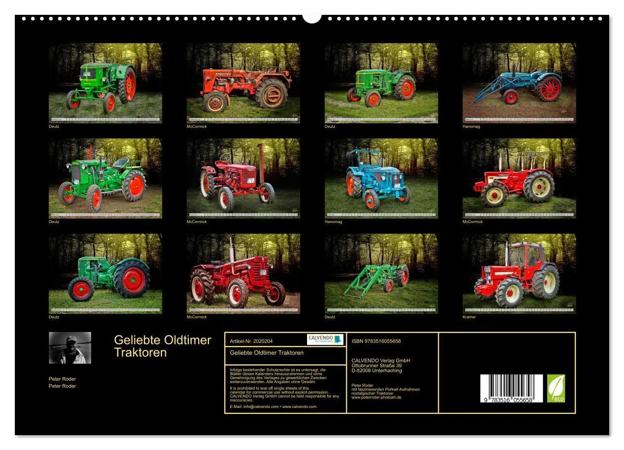 Bild: 9783516055658 | Geliebte Oldtimer Traktoren (hochwertiger Premium Wandkalender 2026...