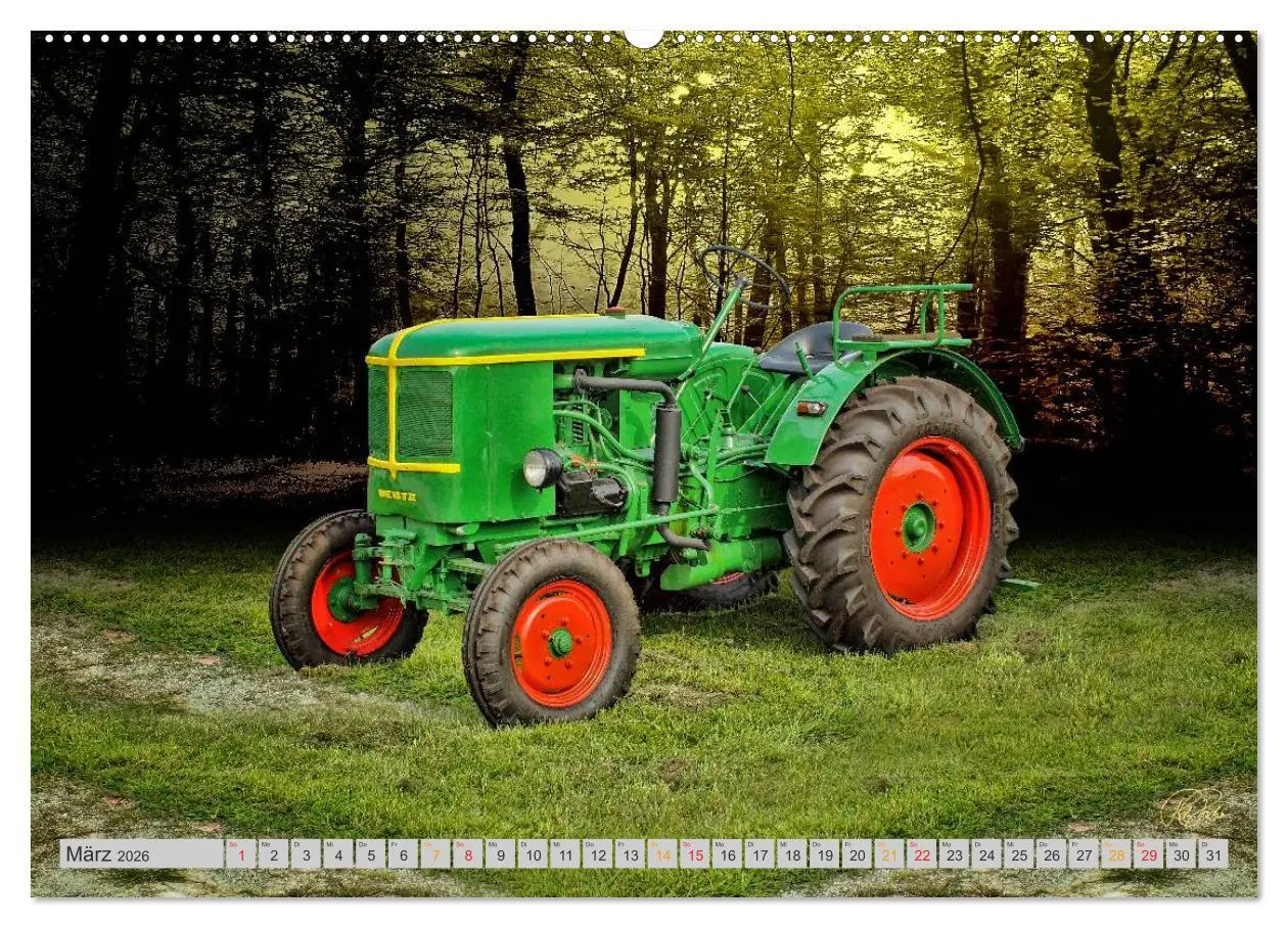 Bild: 9783516055658 | Geliebte Oldtimer Traktoren (hochwertiger Premium Wandkalender 2026...