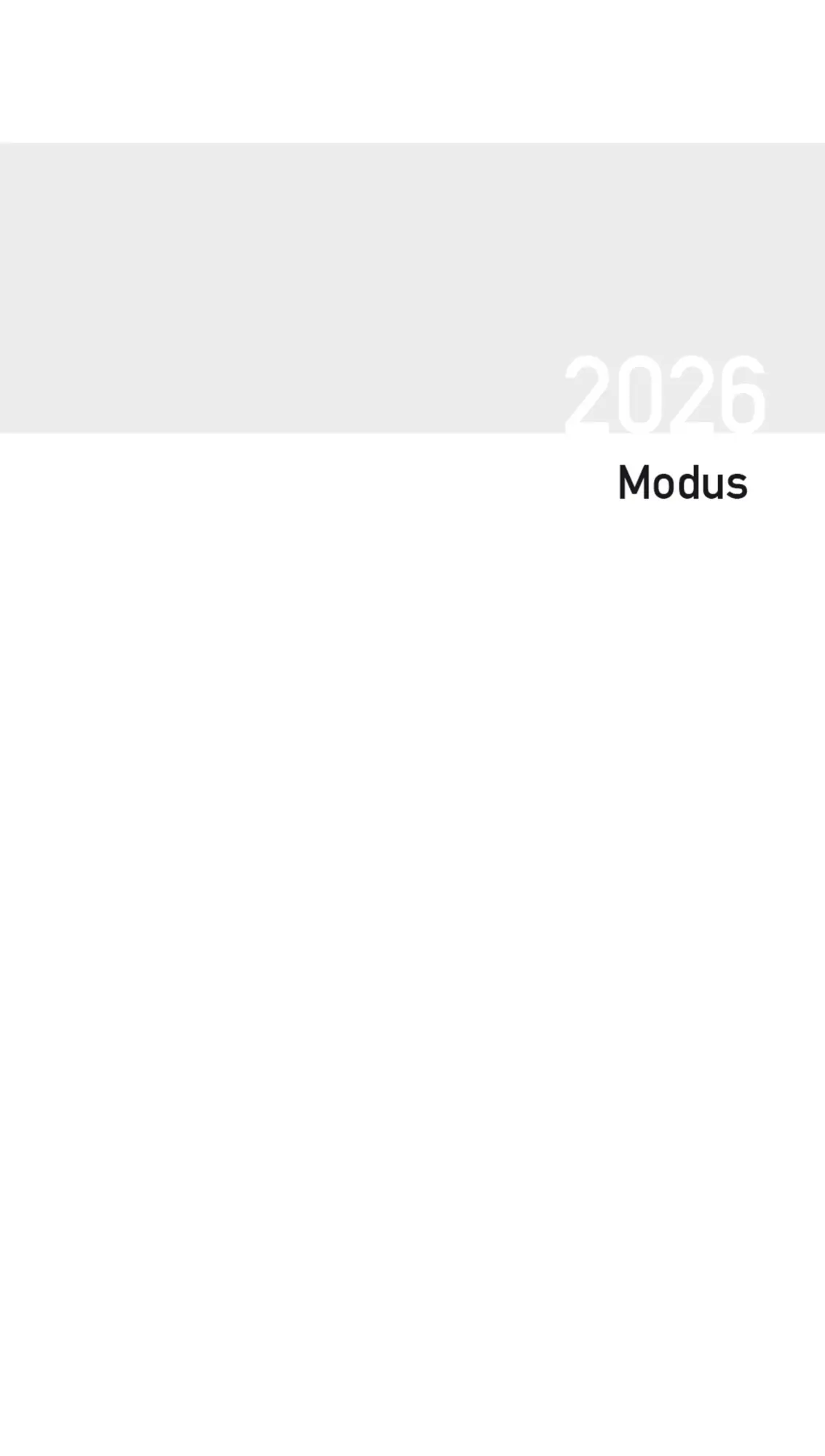 Cover: 9783731885658 | Taschenkalender Modus geheftet Einlage 2026 | Verlag Korsch | Buch