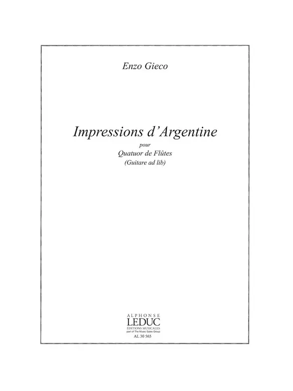 Cover: 9790046305658 | Enzo Gieco: Impressions DArgentine | Enzo Gieco | Buch