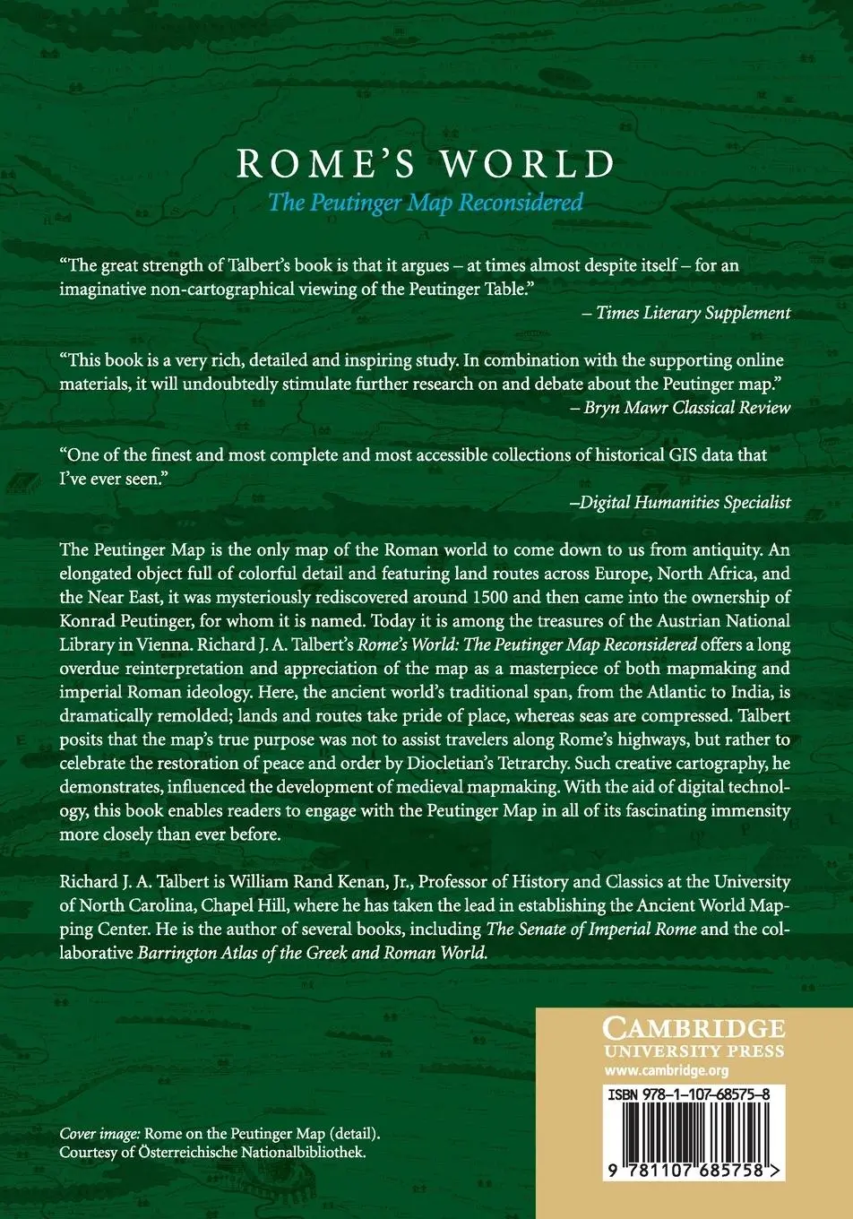 Rückseite: 9781107685758 | Rome's World | Richard J. A. Talbert | Taschenbuch | Englisch | 2014