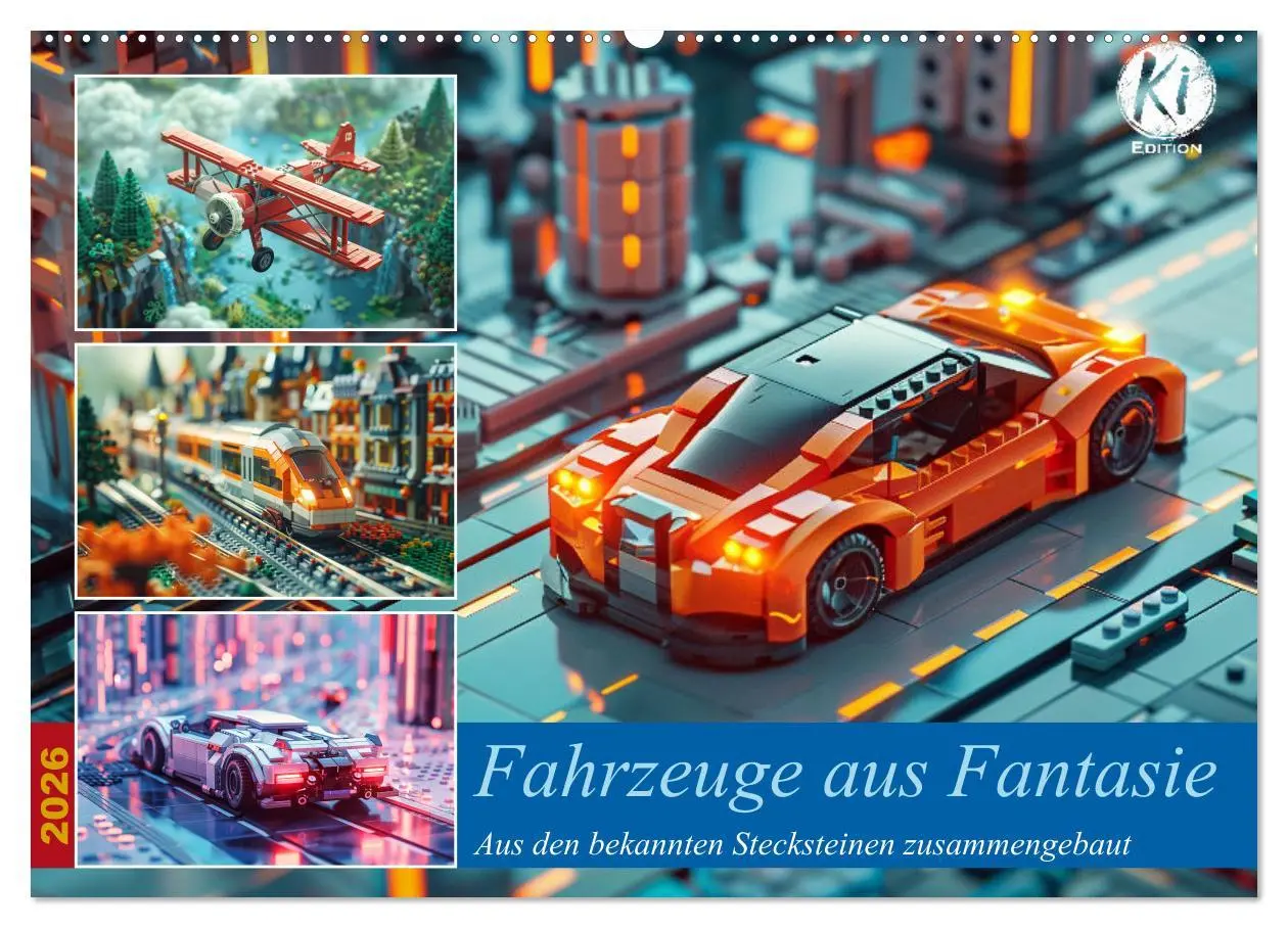 Cover: 9783457405758 | Fahrzeuge aus Fantasie (Wandkalender 2026 DIN A2 quer), CALVENDO...