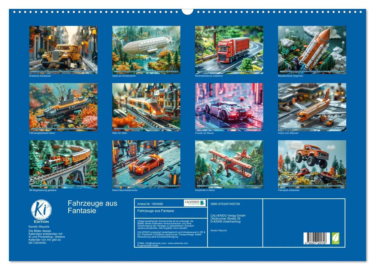 Bild: 9783457405758 | Fahrzeuge aus Fantasie (Wandkalender 2026 DIN A2 quer), CALVENDO...