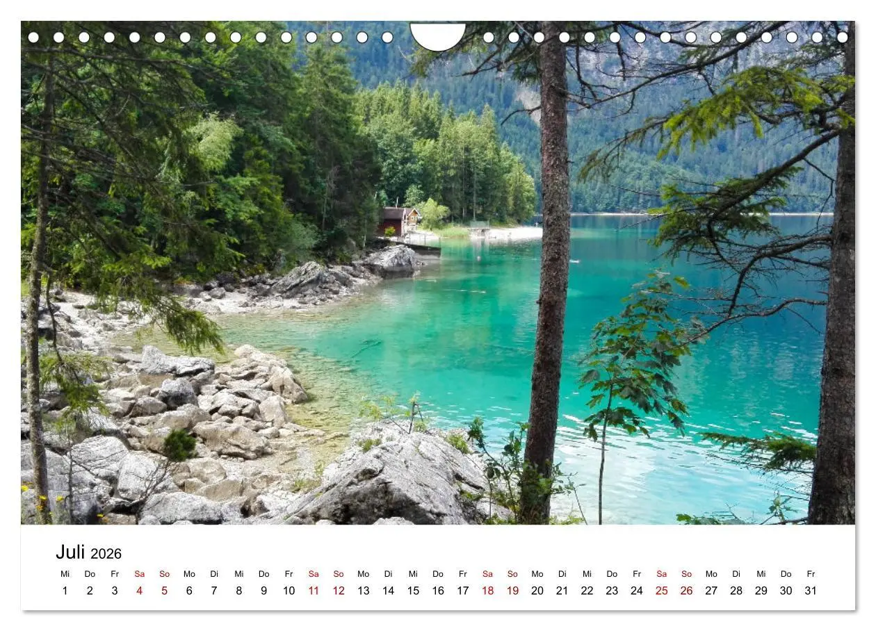 Bild: 9783457575758 | Das Zugspitzegebiet (Wandkalender 2026 DIN A4 quer), CALVENDO...