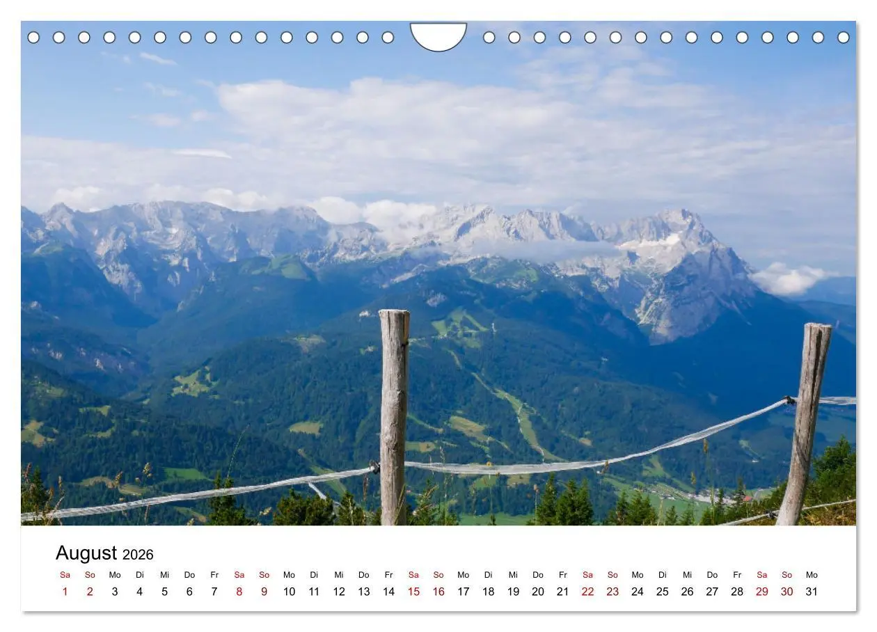 Bild: 9783457575758 | Das Zugspitzegebiet (Wandkalender 2026 DIN A4 quer), CALVENDO...