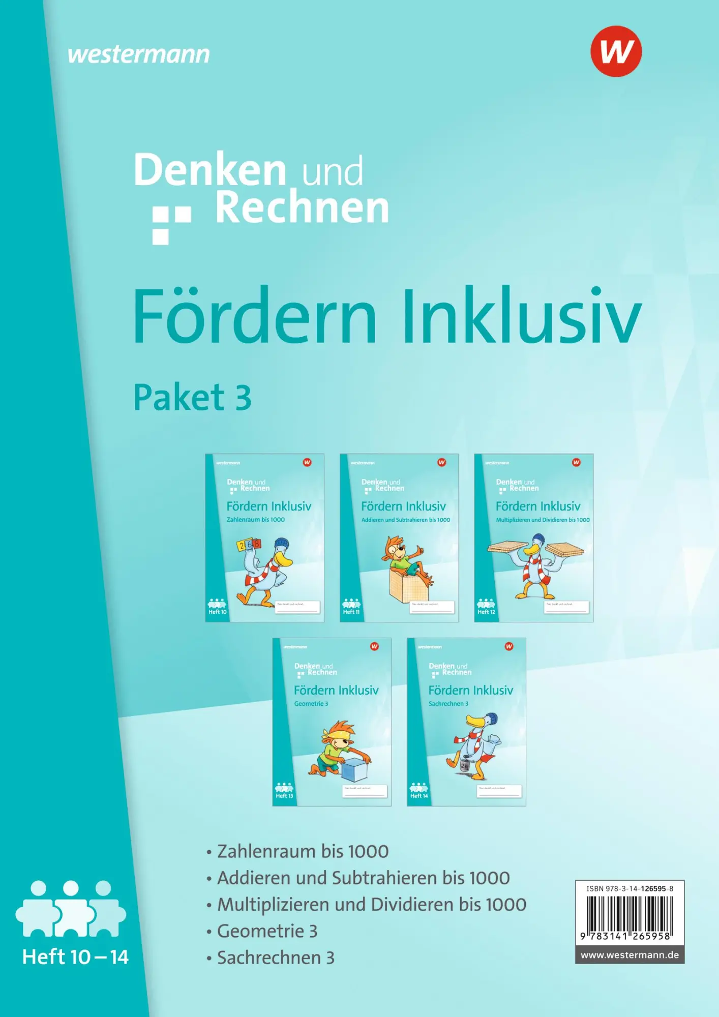 Cover: 9783141265958 | Fördern Inklusiv. Hefte 10-14 im Paket Denken und Rechnen Ausgabe 2024