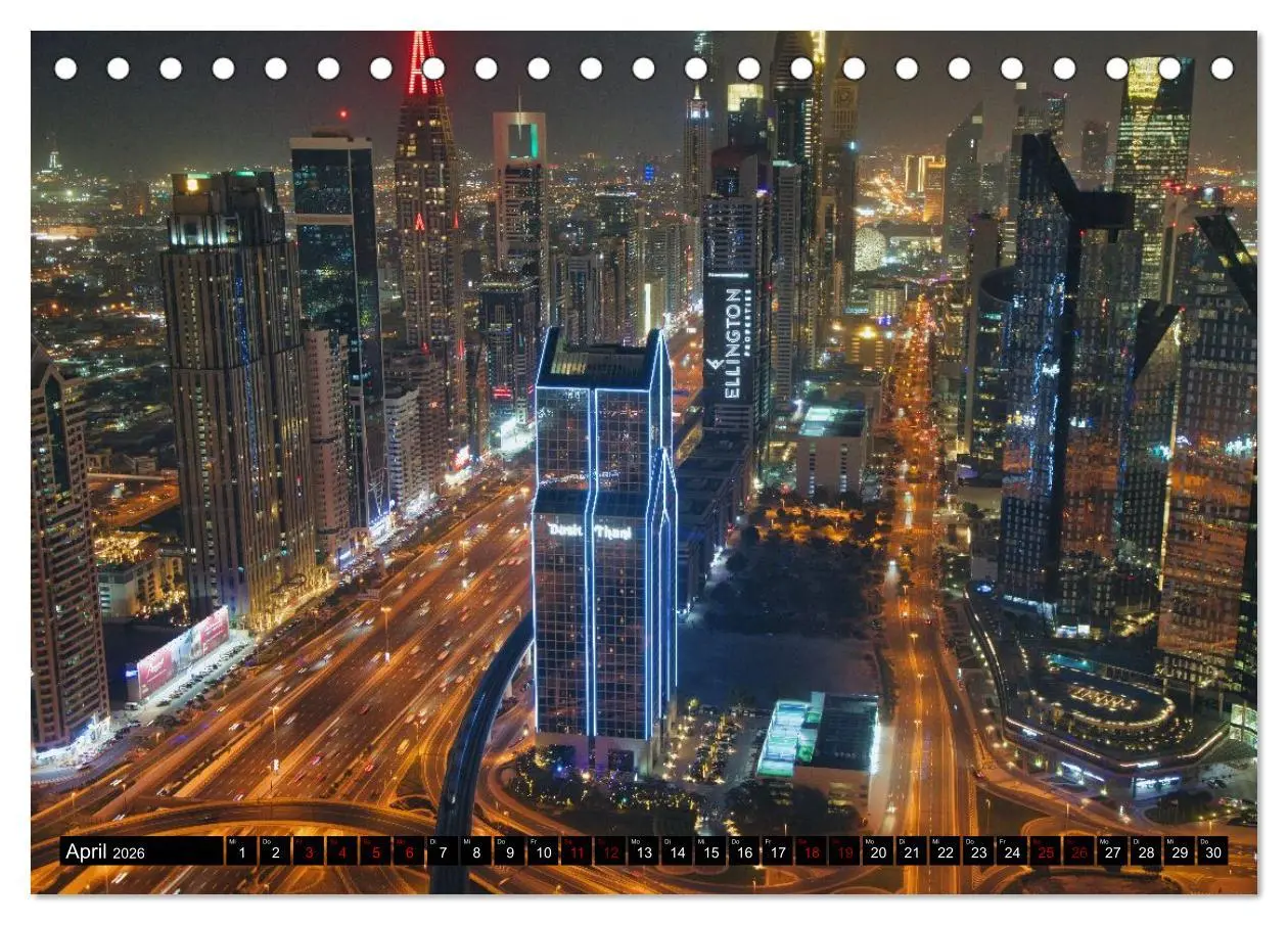 Bild: 9783516645958 | Dubai Panoramen (Tischkalender 2026 DIN A5 quer), CALVENDO...