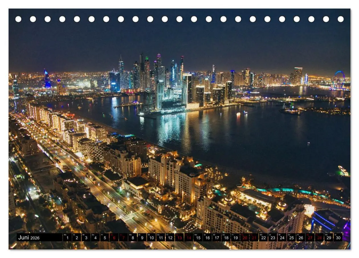 Bild: 9783516645958 | Dubai Panoramen (Tischkalender 2026 DIN A5 quer), CALVENDO...