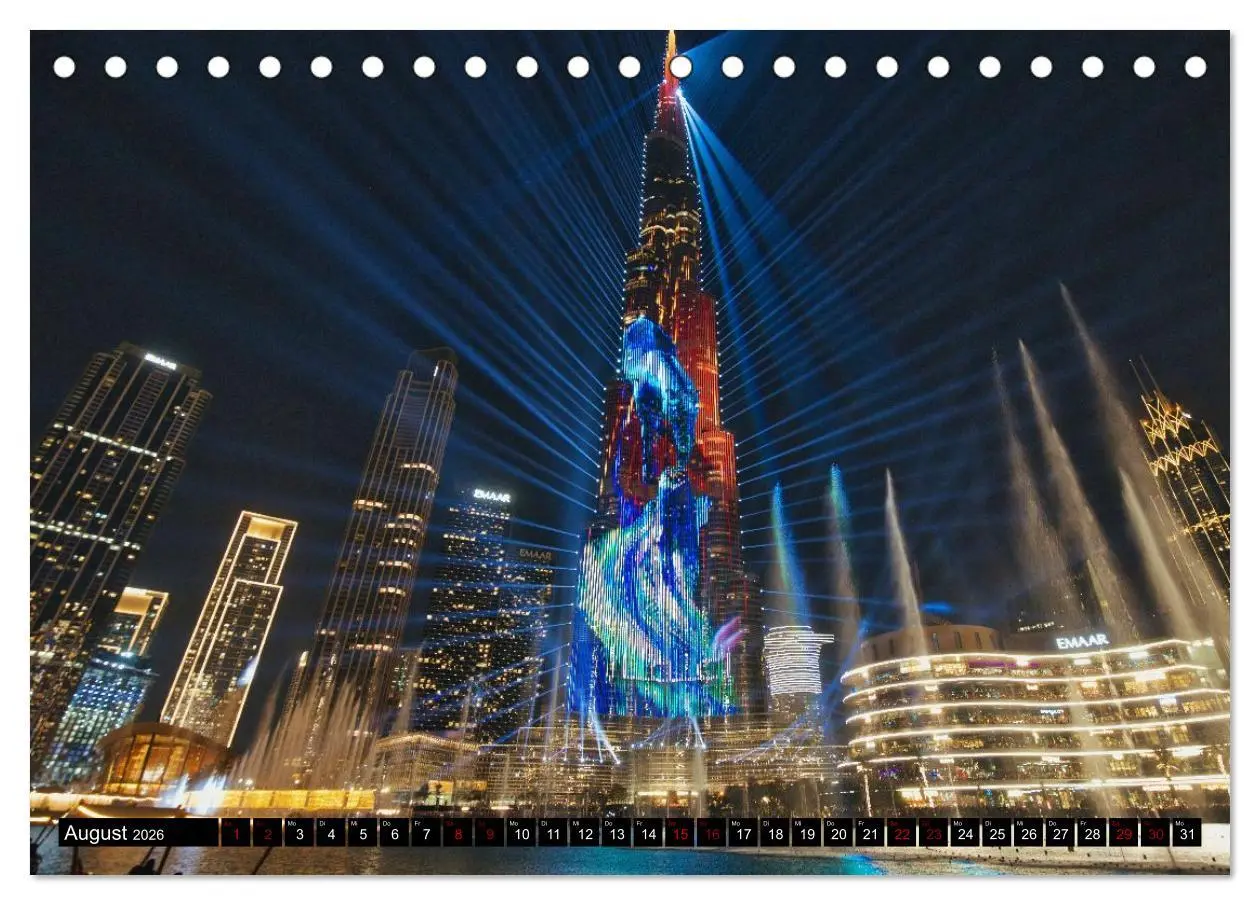 Bild: 9783516645958 | Dubai Panoramen (Tischkalender 2026 DIN A5 quer), CALVENDO...