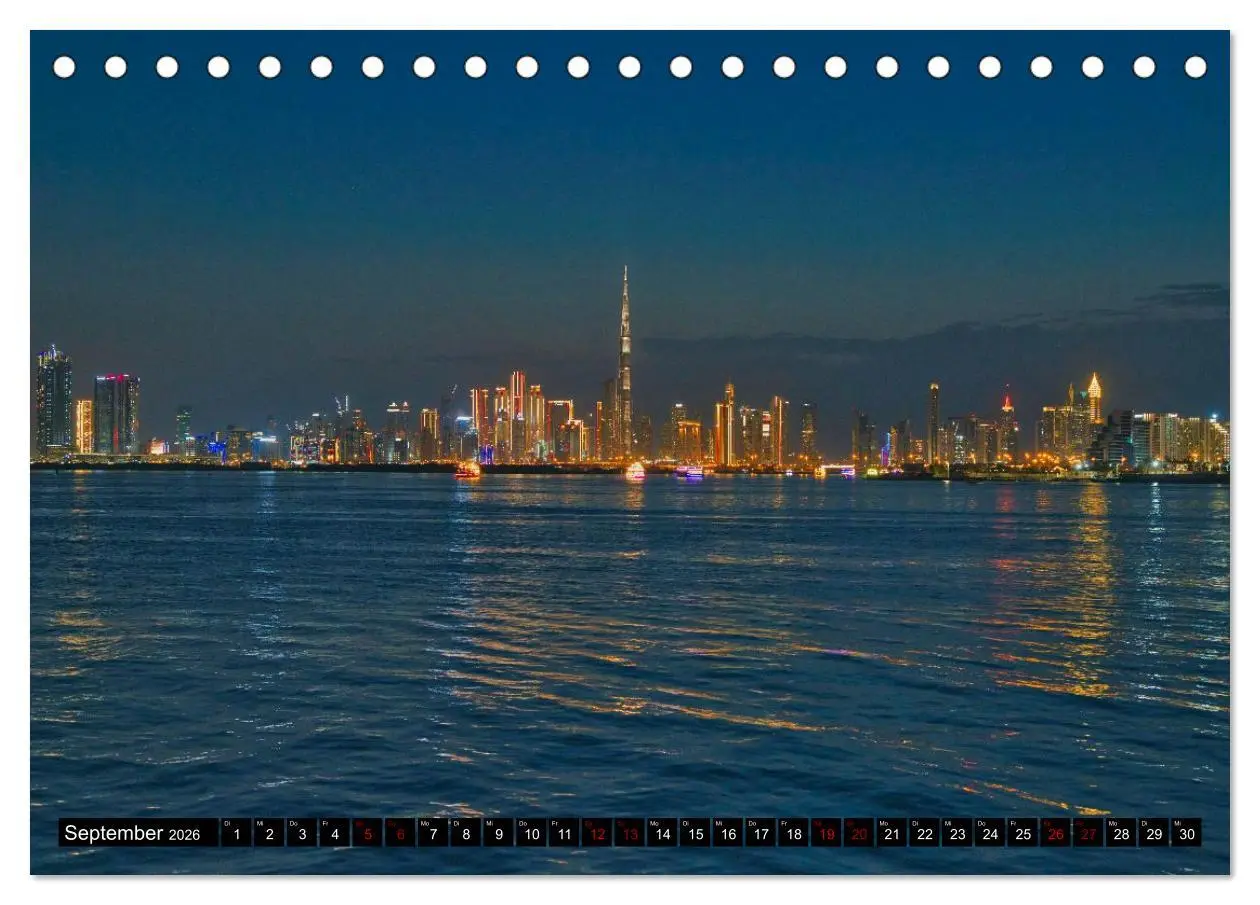 Bild: 9783516645958 | Dubai Panoramen (Tischkalender 2026 DIN A5 quer), CALVENDO...