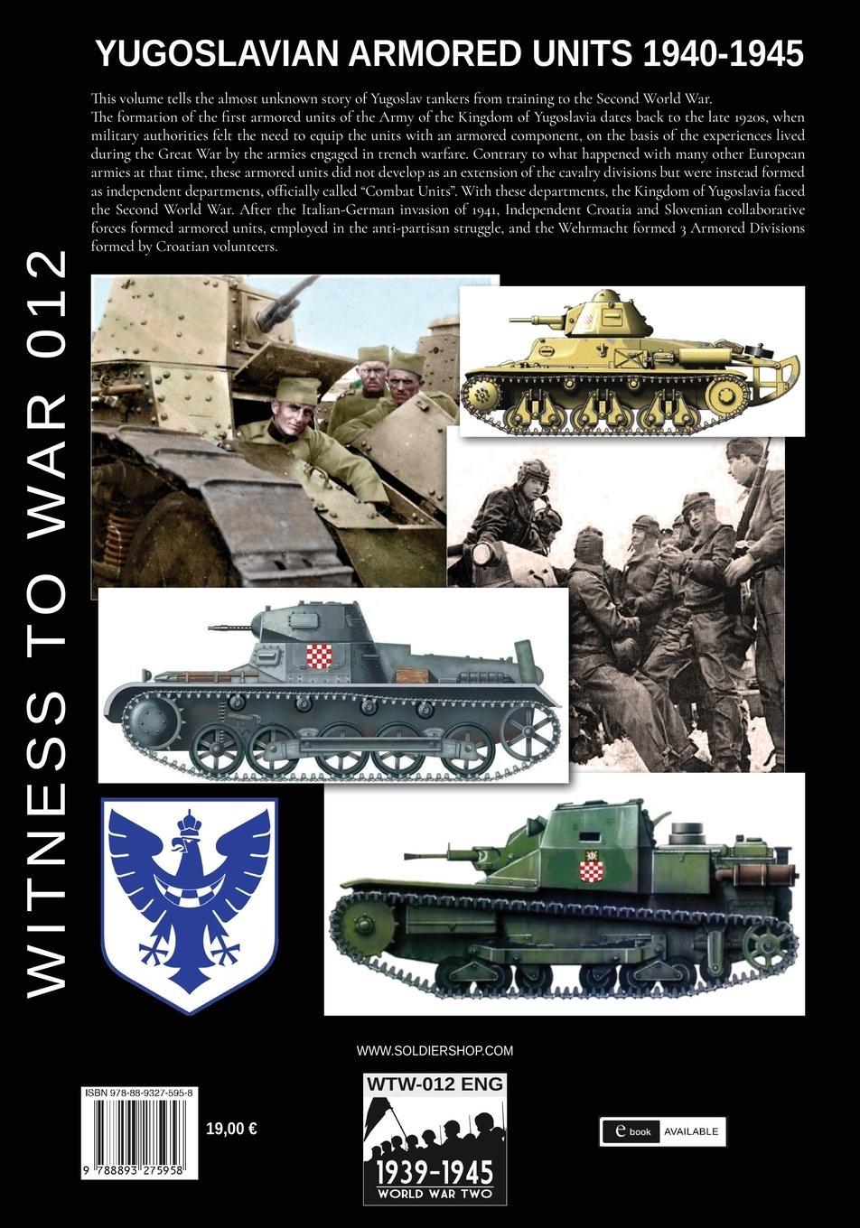 Rückseite: 9788893275958 | Yugoslavian armored units 1940-1945 | Luigi Manes | Taschenbuch | 2020