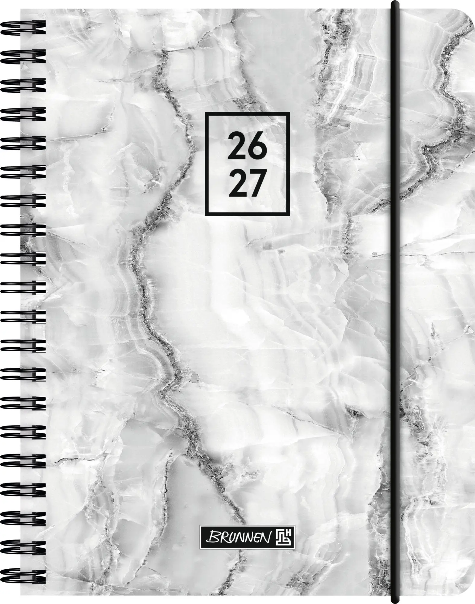 Cover: 4061947156058 | Schülerkalender 2026/2027 "Grey Marble" A6, Kunststoff | Buch | 208 S.