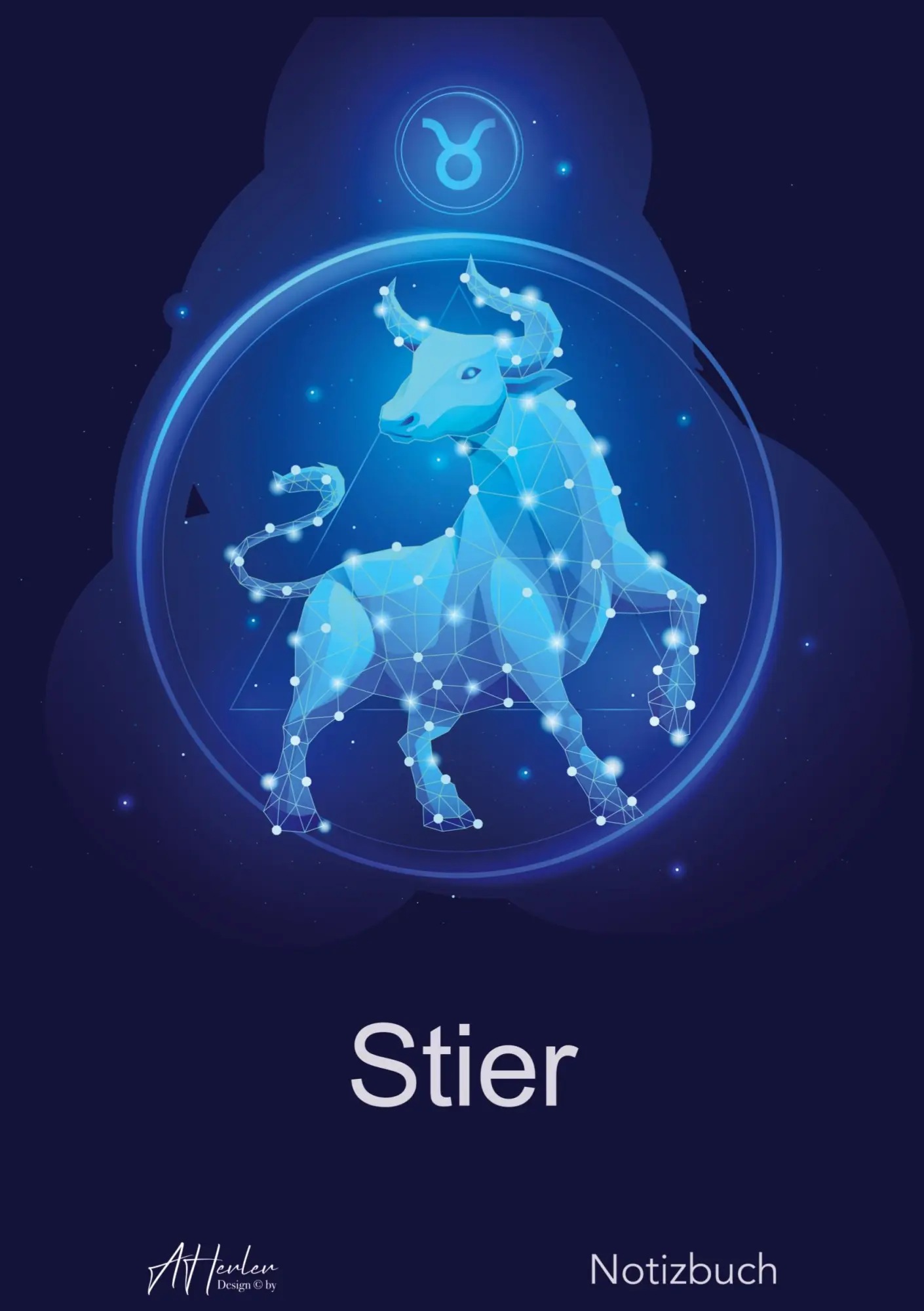 Cover: 9783347626058 | Sternzeichen Stier Notizbuch Designed by Alfred Herler | Herler Books
