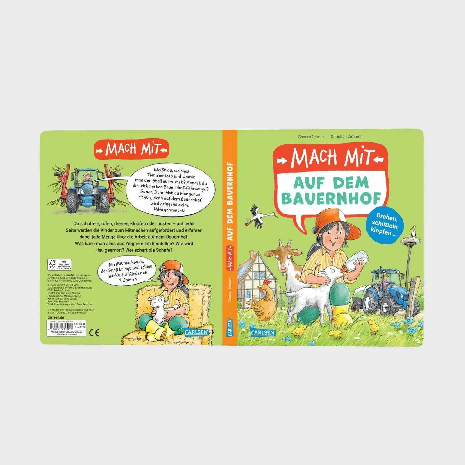 Bild: 9783551256058 | Mach mit auf dem Bauernhof | Sandra Grimm | Buch | 24 S. | Deutsch