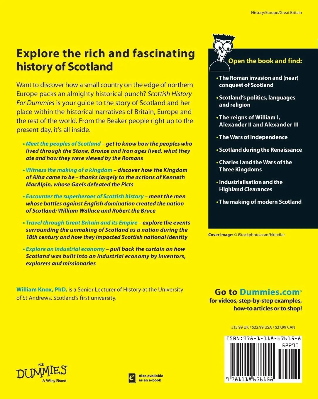 Rückseite: 9781118676158 | Scottish History For Dummies | William Knox | Taschenbuch | 336 S.
