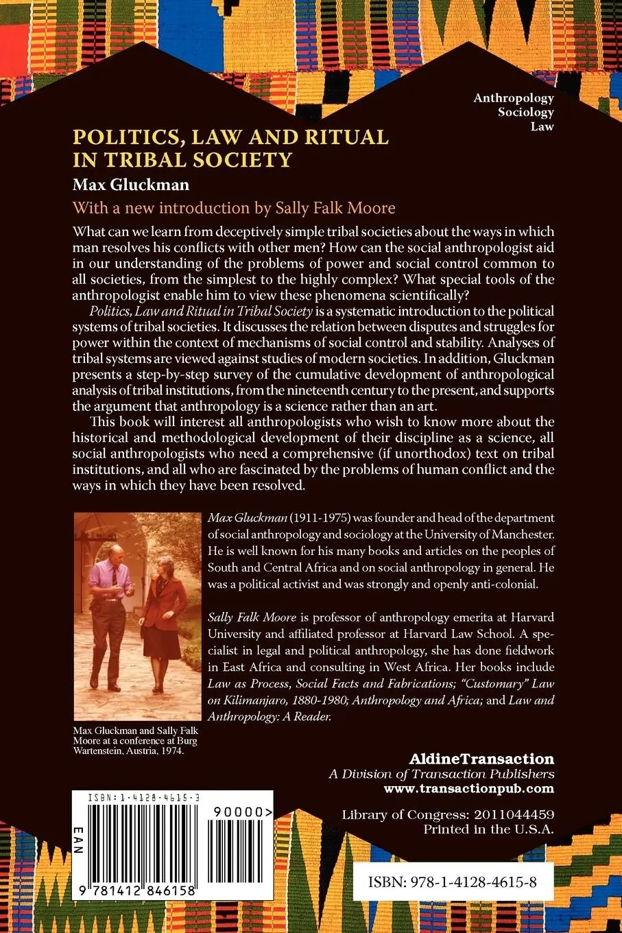 Rückseite: 9781412846158 | Politics, Law and Ritual in Tribal Society | Max Gluckman | Buch