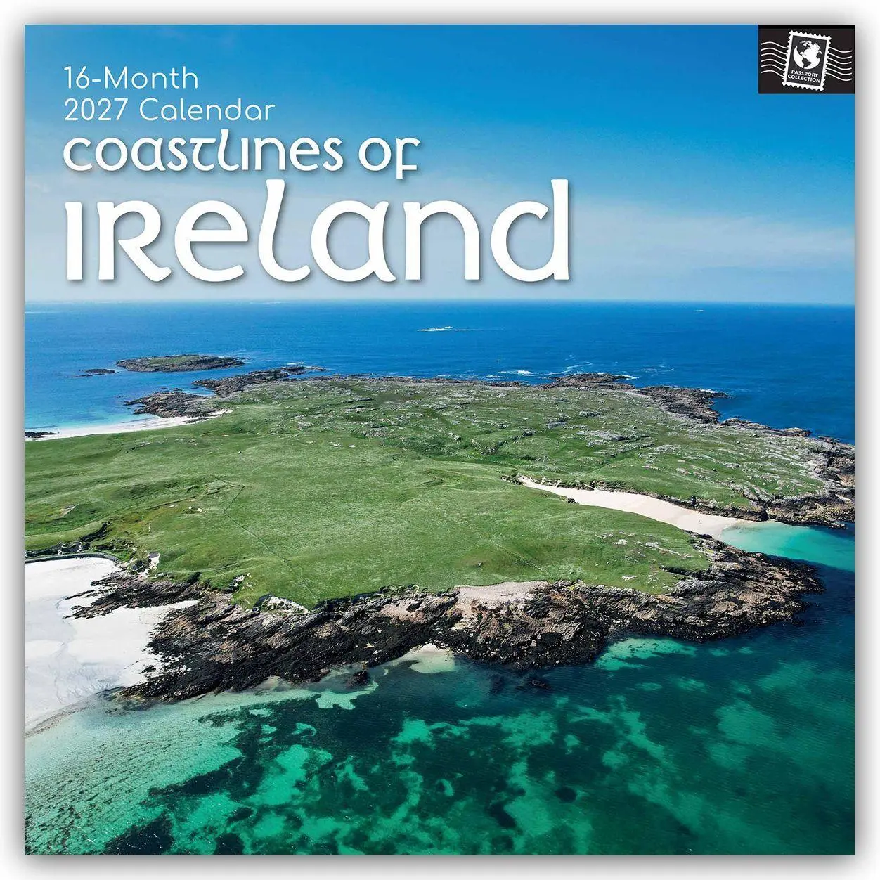 Cover: 9781805976158 | Coastlines of Ireland - Irlands Küsten 2027 - 16-Monatskalender | Ltd