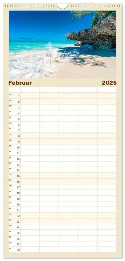Bild: 9783457126158 | Familienplaner 2025 - Karibu Sansibar mit 5 Spalten (Wandkalender,...