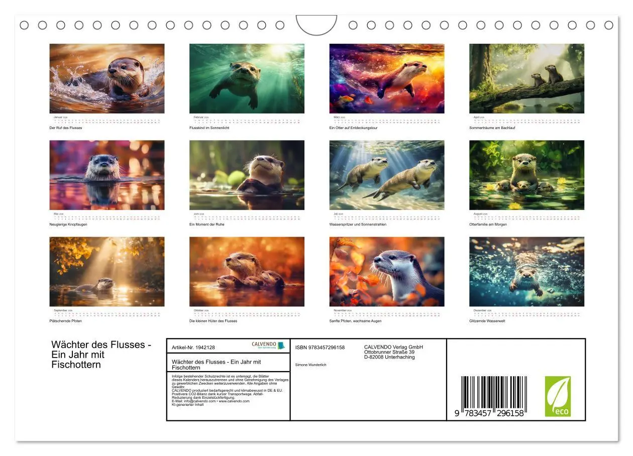 Bild: 9783457296158 | Wächter des Flusses - Ein Jahr mit Fischottern (Wandkalender 2026...