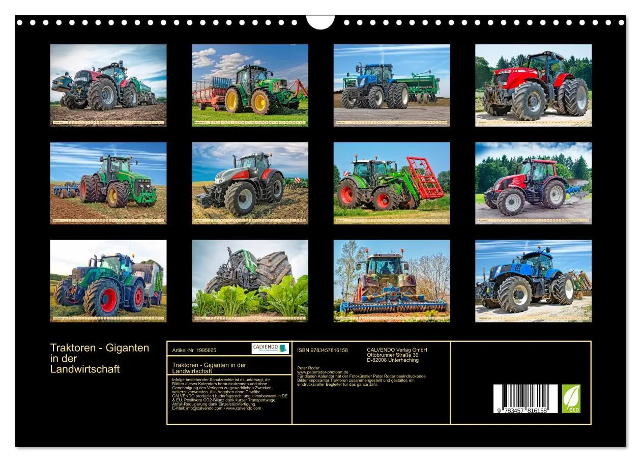 Bild: 9783457816158 | Traktoren - Giganten in der Landwirtschaft (Wandkalender 2026 DIN...