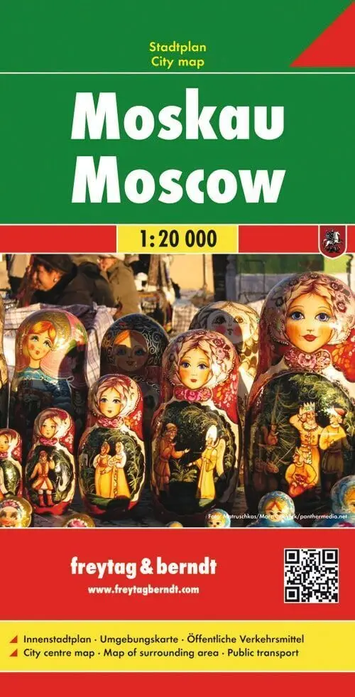 Cover: 9783707906158 | freytag &amp; berndt Stadtplan Moskau 1:20.000 | (Land-)Karte | Deutsch