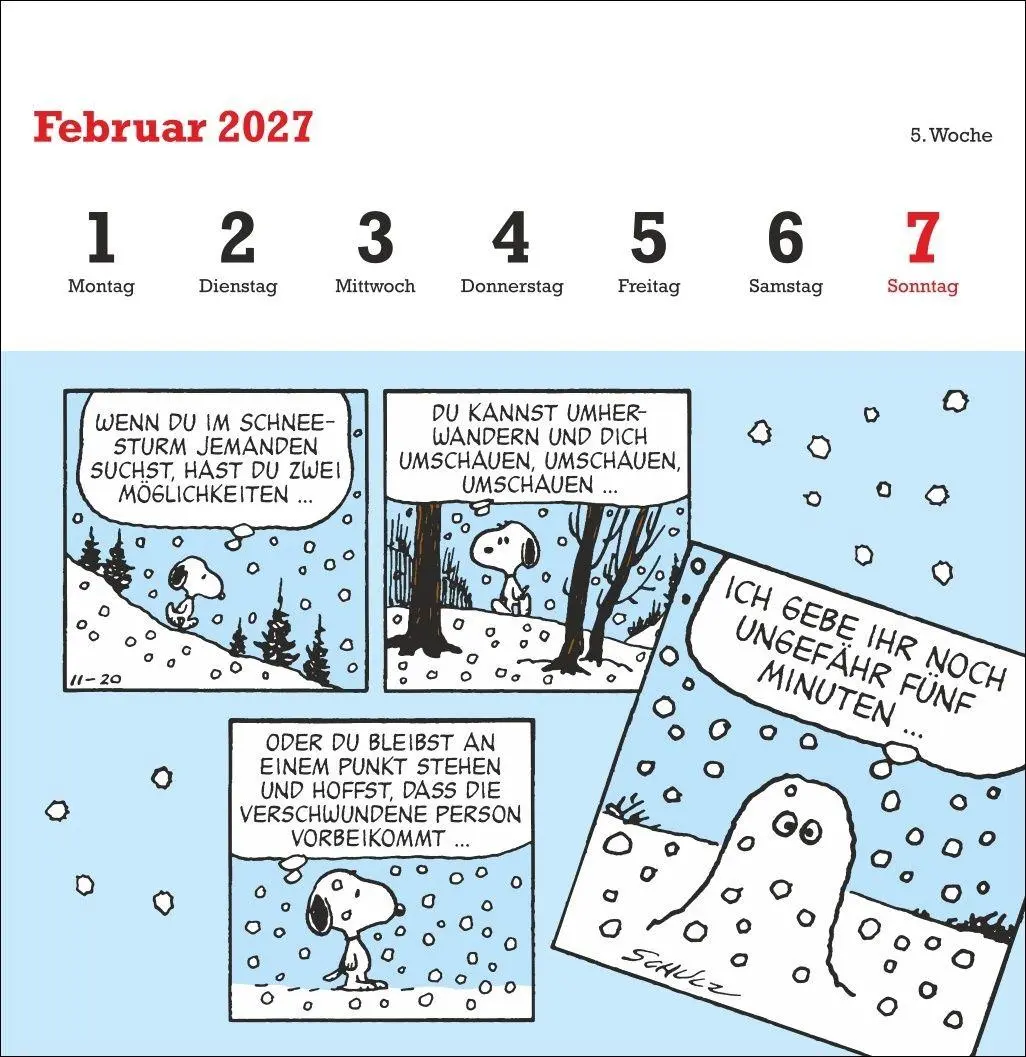 Bild: 9783756416158 | Peanuts Premium-Postkartenkalender 2027 | Heye | Kalender | 54 S.