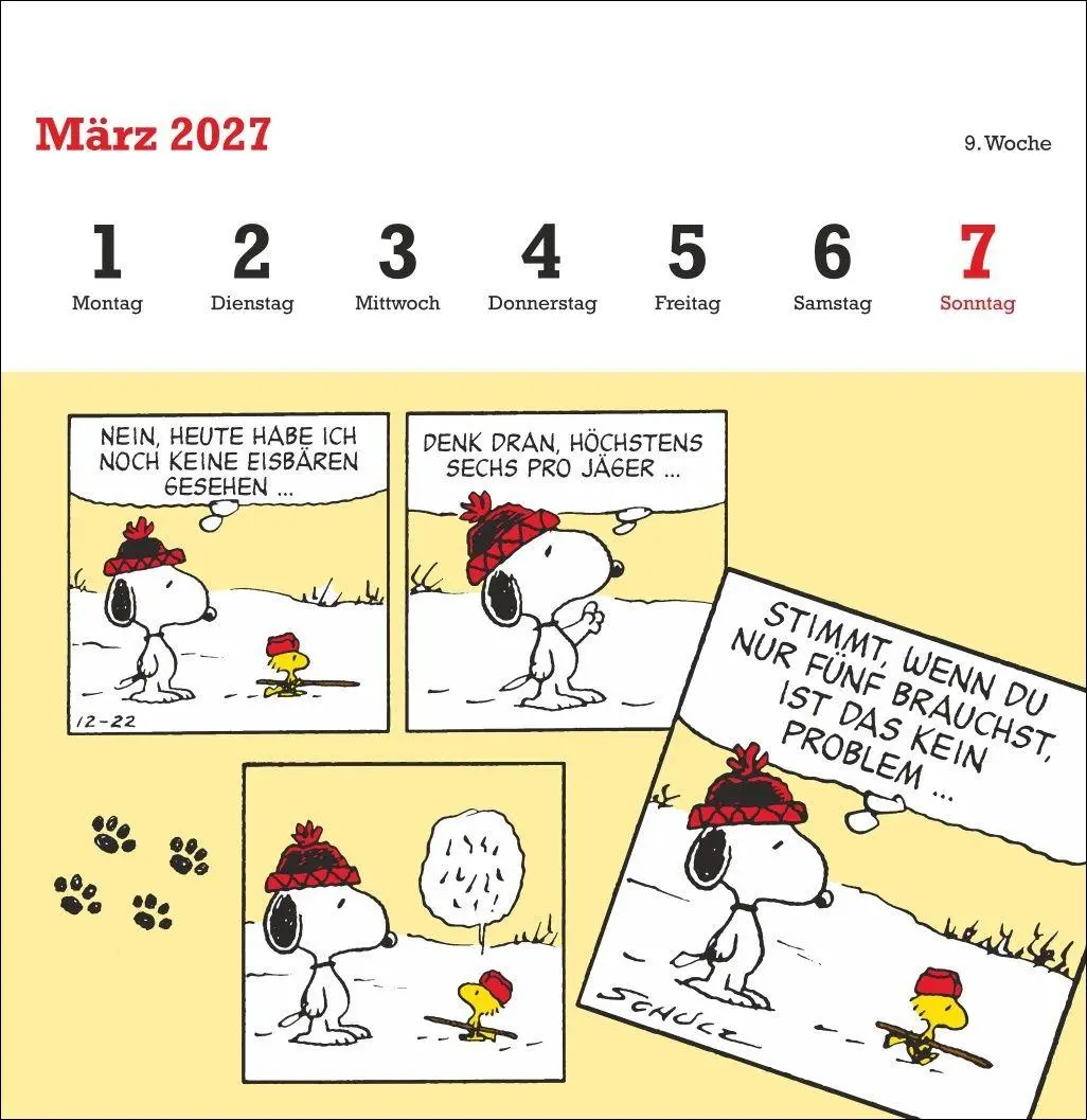 Bild: 9783756416158 | Peanuts Premium-Postkartenkalender 2027 | Heye | Kalender | 54 S.