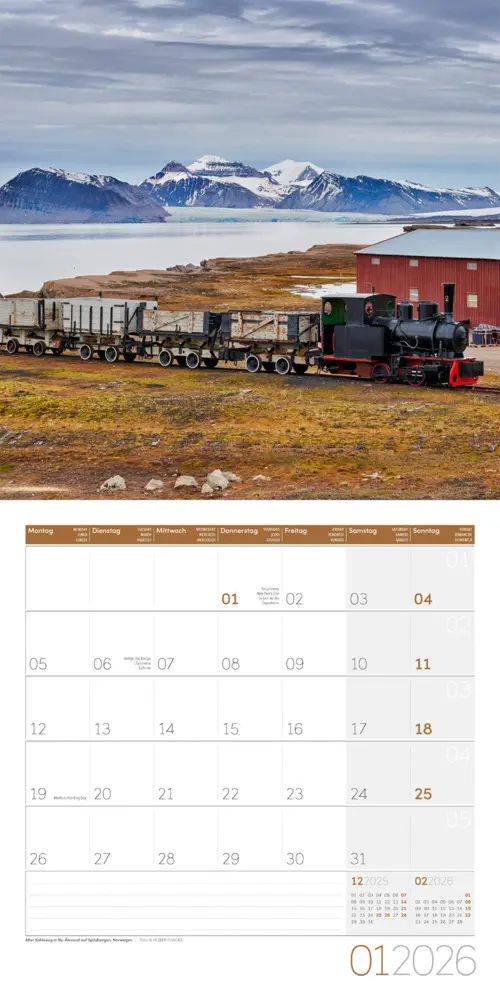 Bild: 9783838446158 | Lokomotiven Broschürenkalender 2026 - 30x30 - Art12 | GmbH | Kalender