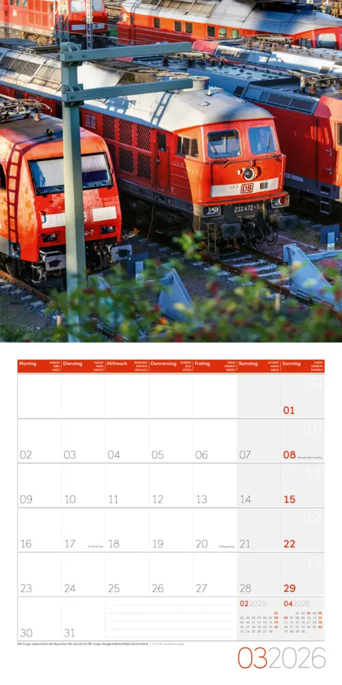 Bild: 9783838446158 | Lokomotiven Broschürenkalender 2026 - 30x30 - Art12 | GmbH | Kalender