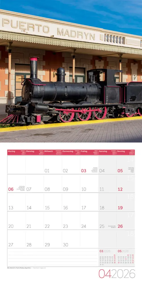 Bild: 9783838446158 | Lokomotiven Broschürenkalender 2026 - 30x30 - Art12 | GmbH | Kalender