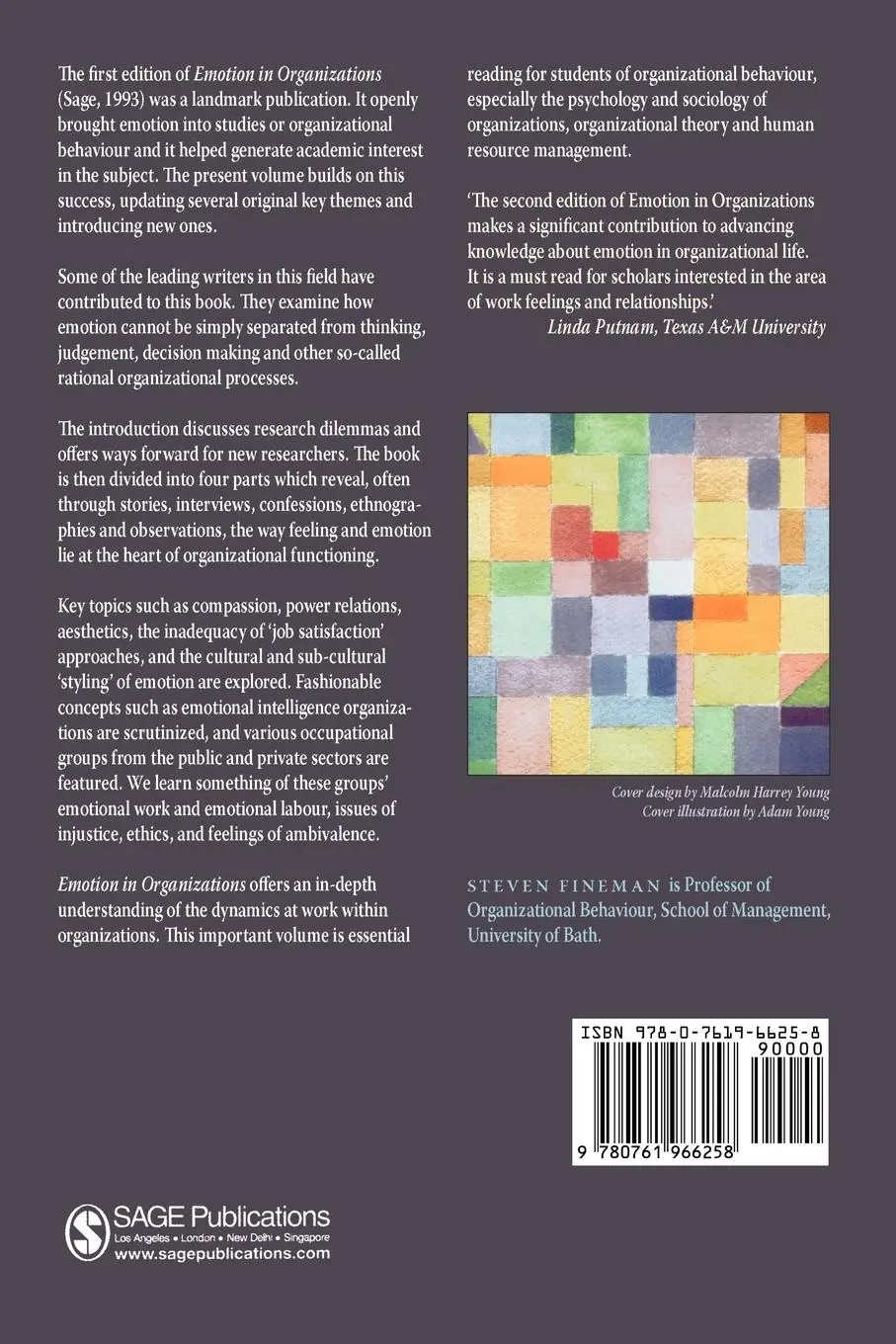Rückseite: 9780761966258 | Emotion in Organizations | Stephen Fineman | Taschenbuch | Englisch
