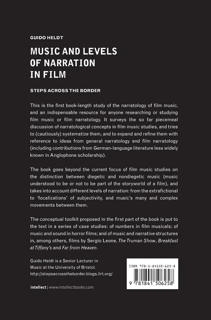 Rückseite: 9781841506258 | Music and Levels of Narration in Film | Steps across the Border | Buch