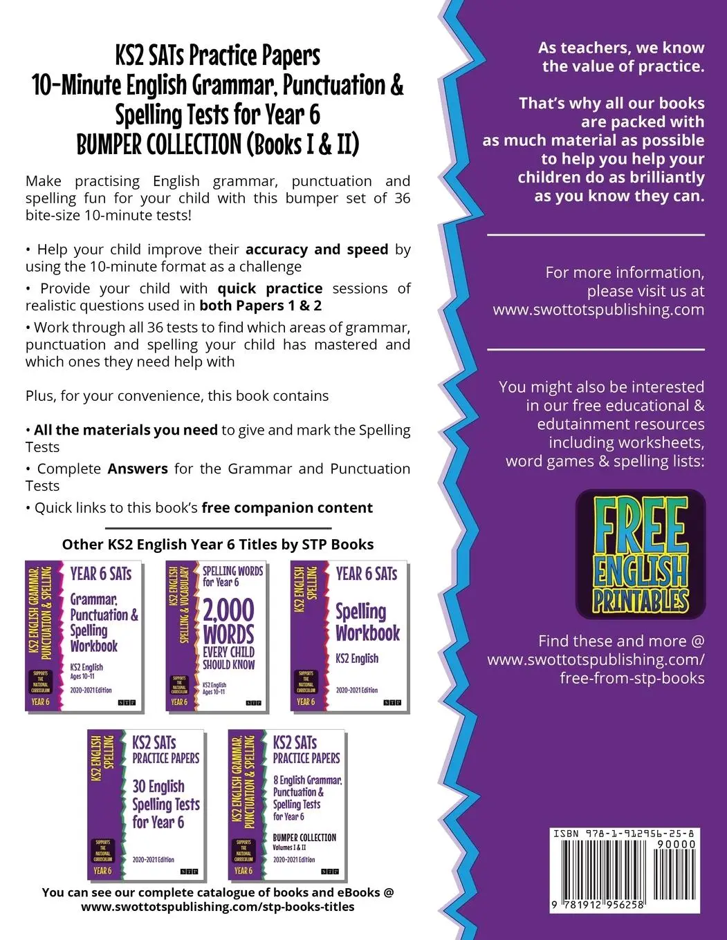 Rückseite: 9781912956258 | KS2 SATs Practice Papers 10-Minute English Grammar, Punctuation and...