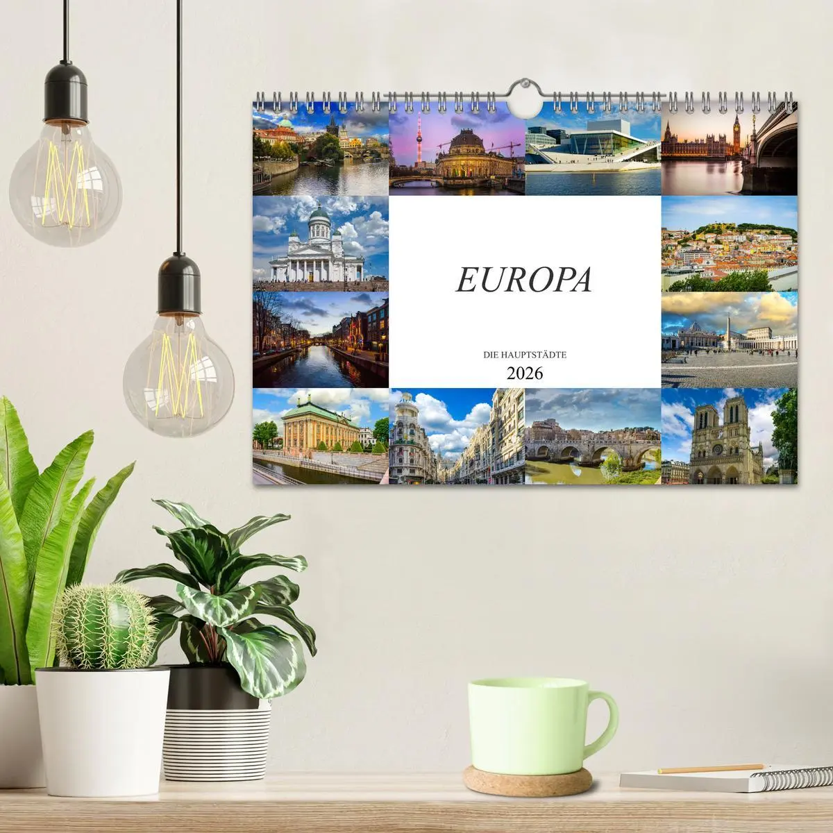 Bild: 9783457806258 | Europa Die Hauptstädte (Wandkalender 2026 DIN A4 quer), CALVENDO...