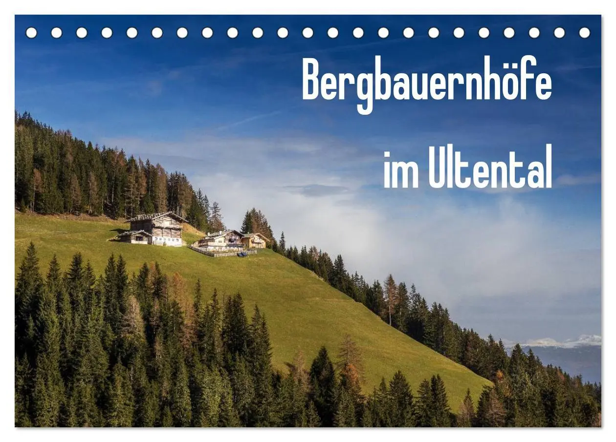 Cover: 9783516066258 | Bergbauernhöfe im Ultental (Tischkalender 2026 DIN A5 quer),...
