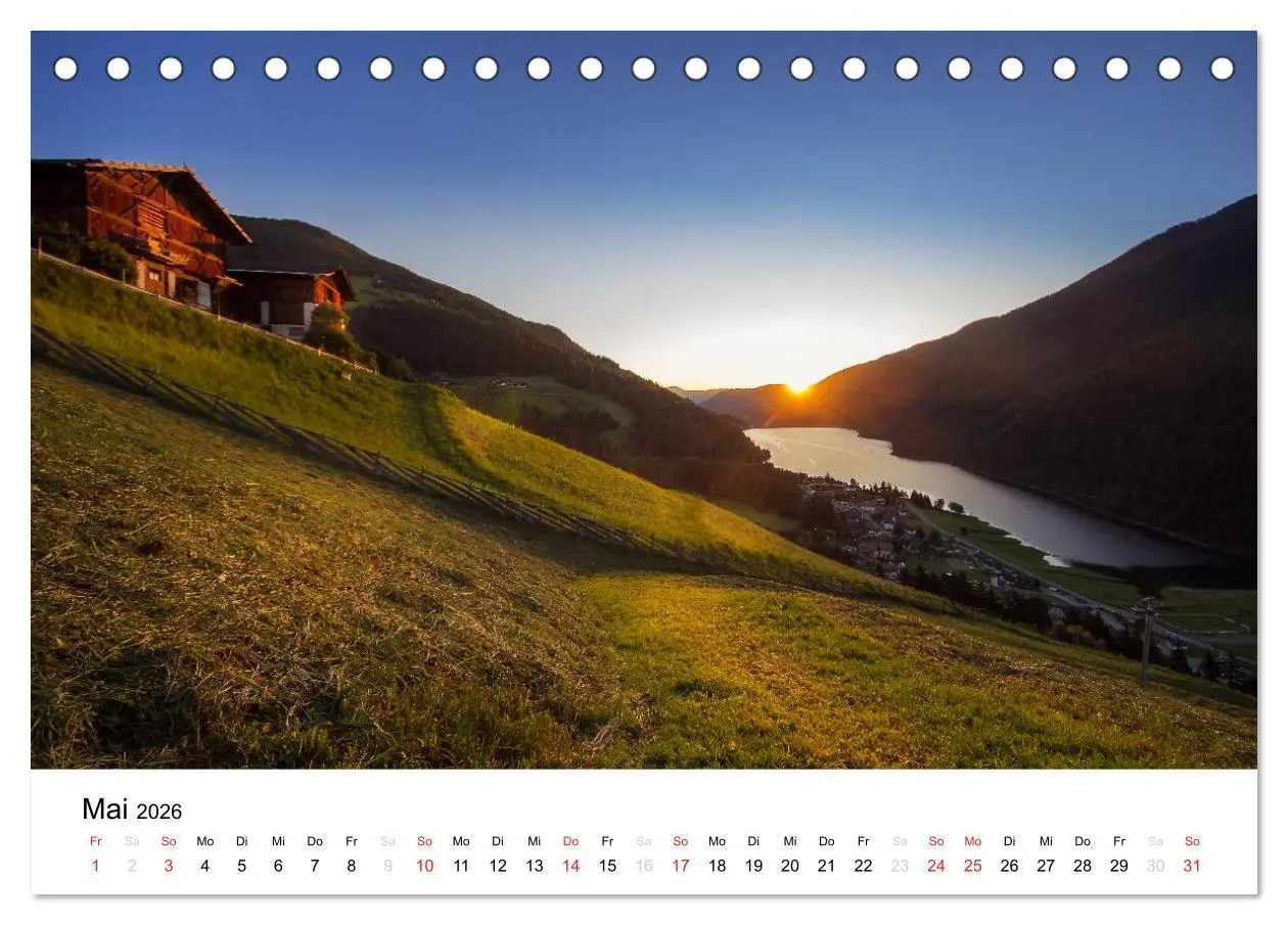 Bild: 9783516066258 | Bergbauernhöfe im Ultental (Tischkalender 2026 DIN A5 quer),...