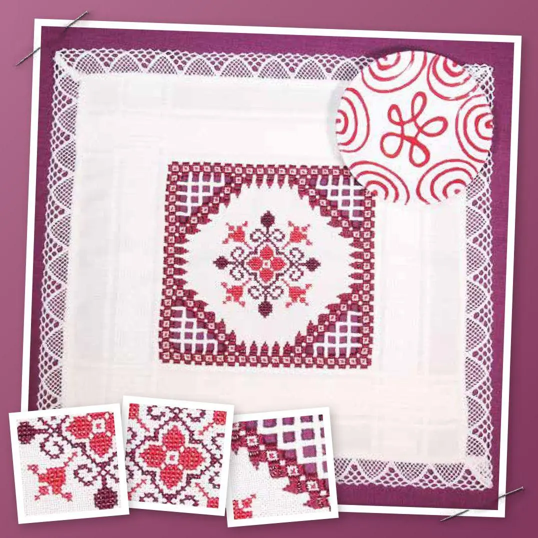 Bild: 9783702016258 | Kreuzstich | 50 mehrfarbige Ornamente - festlich &amp; elegant | Eder