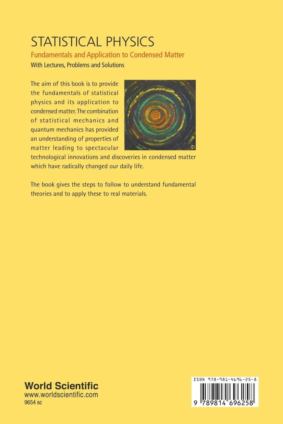 Rückseite: 9789814696258 | STATISTICAL PHYSICS | FUNDAMENTALS &amp; APPLICATION TO CONDENSED | T