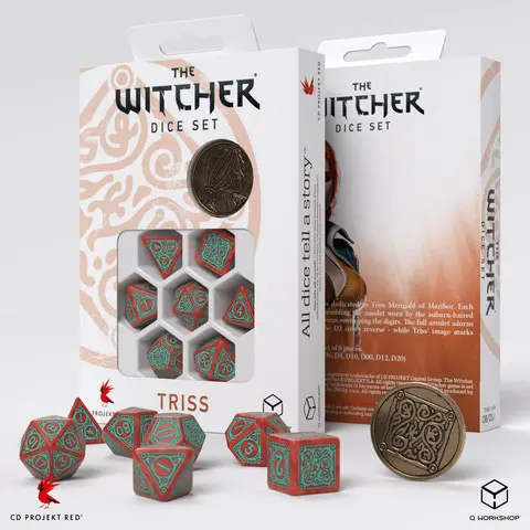 Cover: 5907699496358 | The Witcher Dice Set. Triss. Merigold the Fearless | Q-Workshop