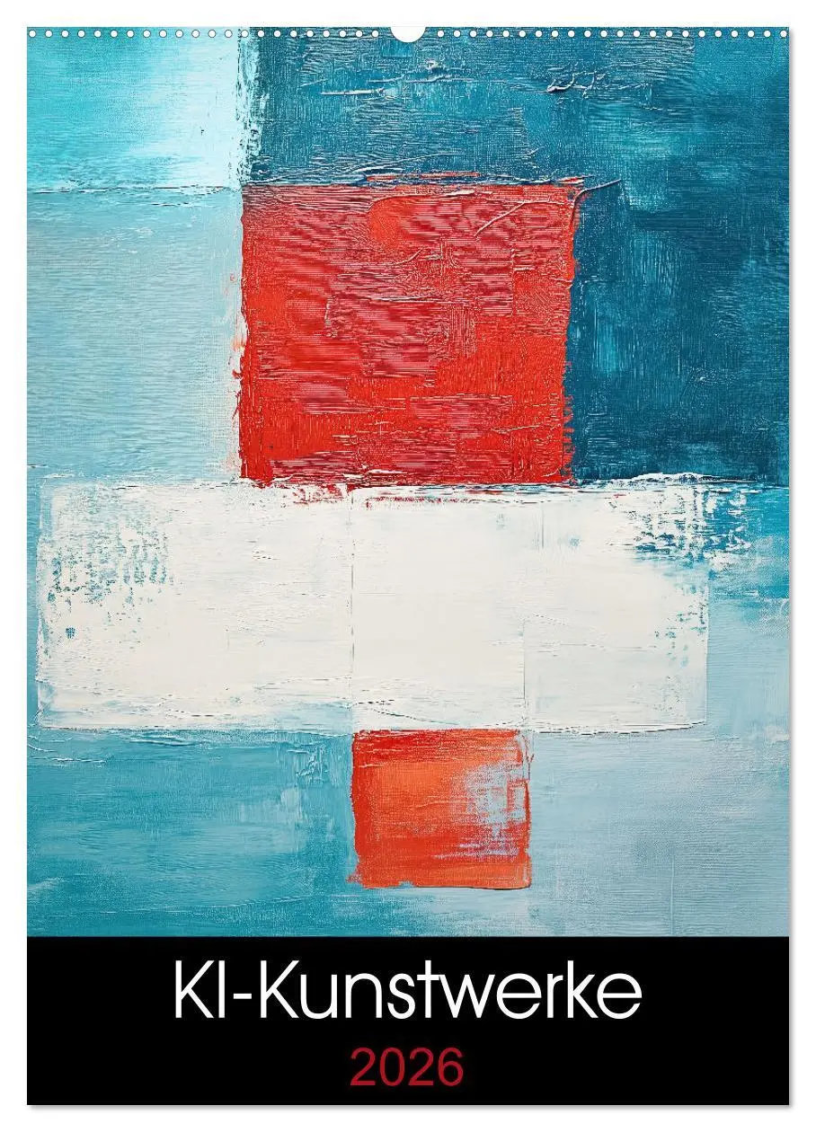 Cover: 9783457276358 | KI-Kunstwerke (Wandkalender 2026 DIN A2 hoch), CALVENDO Monatskalender