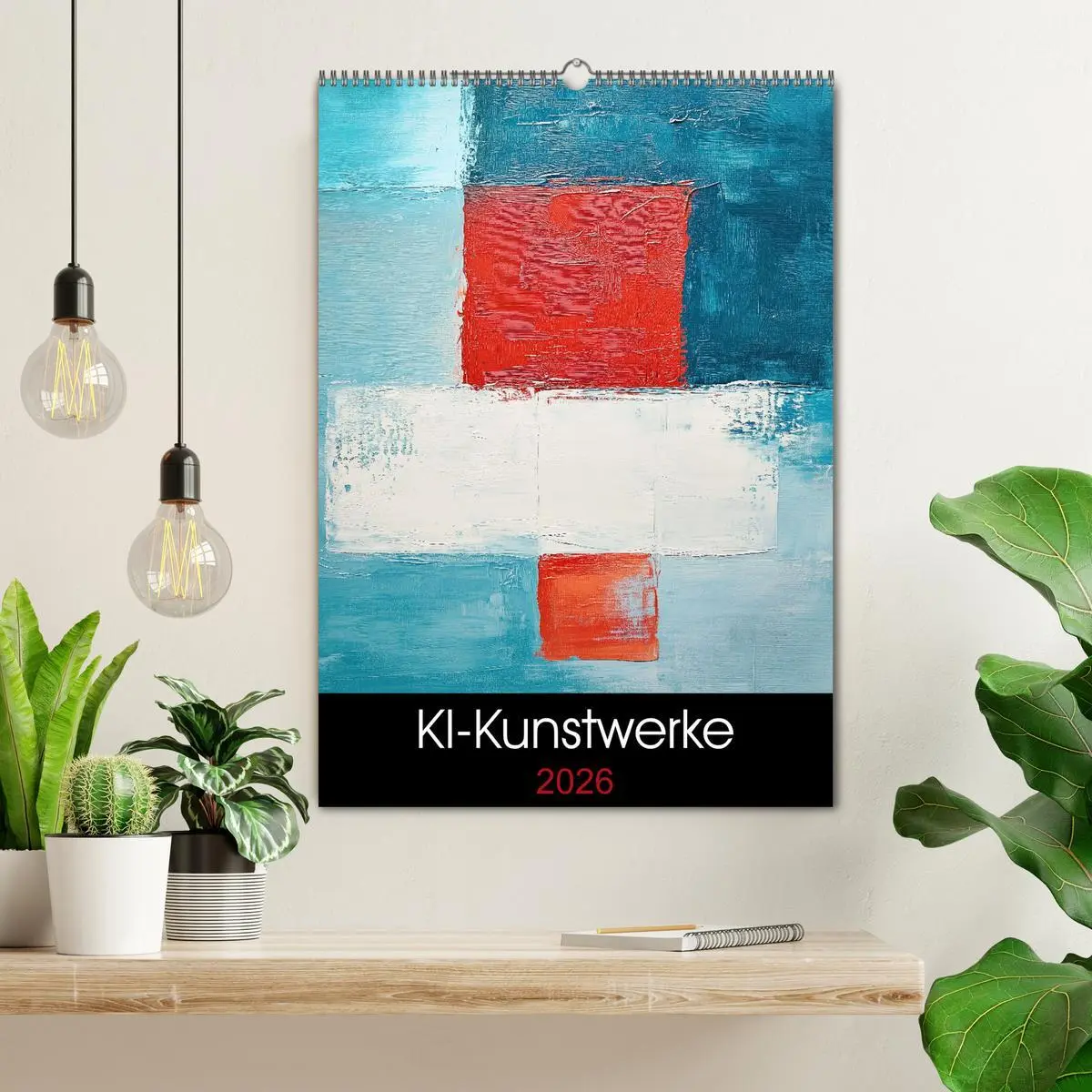 Bild: 9783457276358 | KI-Kunstwerke (Wandkalender 2026 DIN A2 hoch), CALVENDO Monatskalender