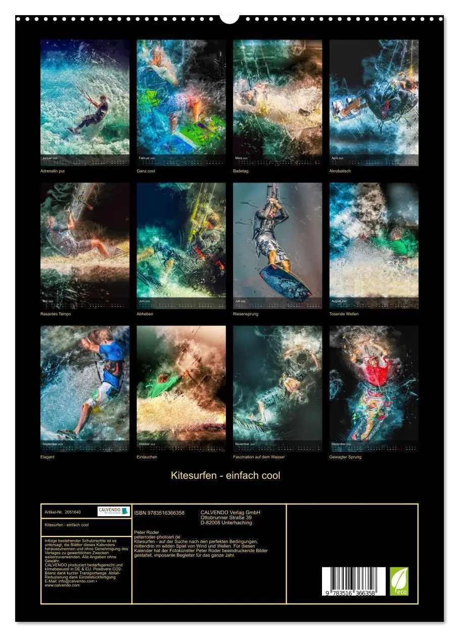 Bild: 9783516366358 | Kitesurfen - einfach cool (hochwertiger Premium Wandkalender 2026...