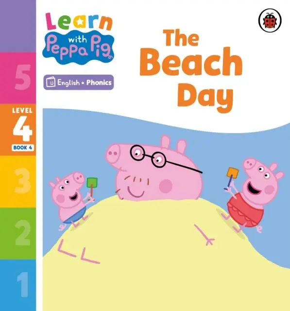 Cover: 9780241576458 | Learn with Peppa Phonics Level 4 Book 4 - The Beach Day (Phonics...