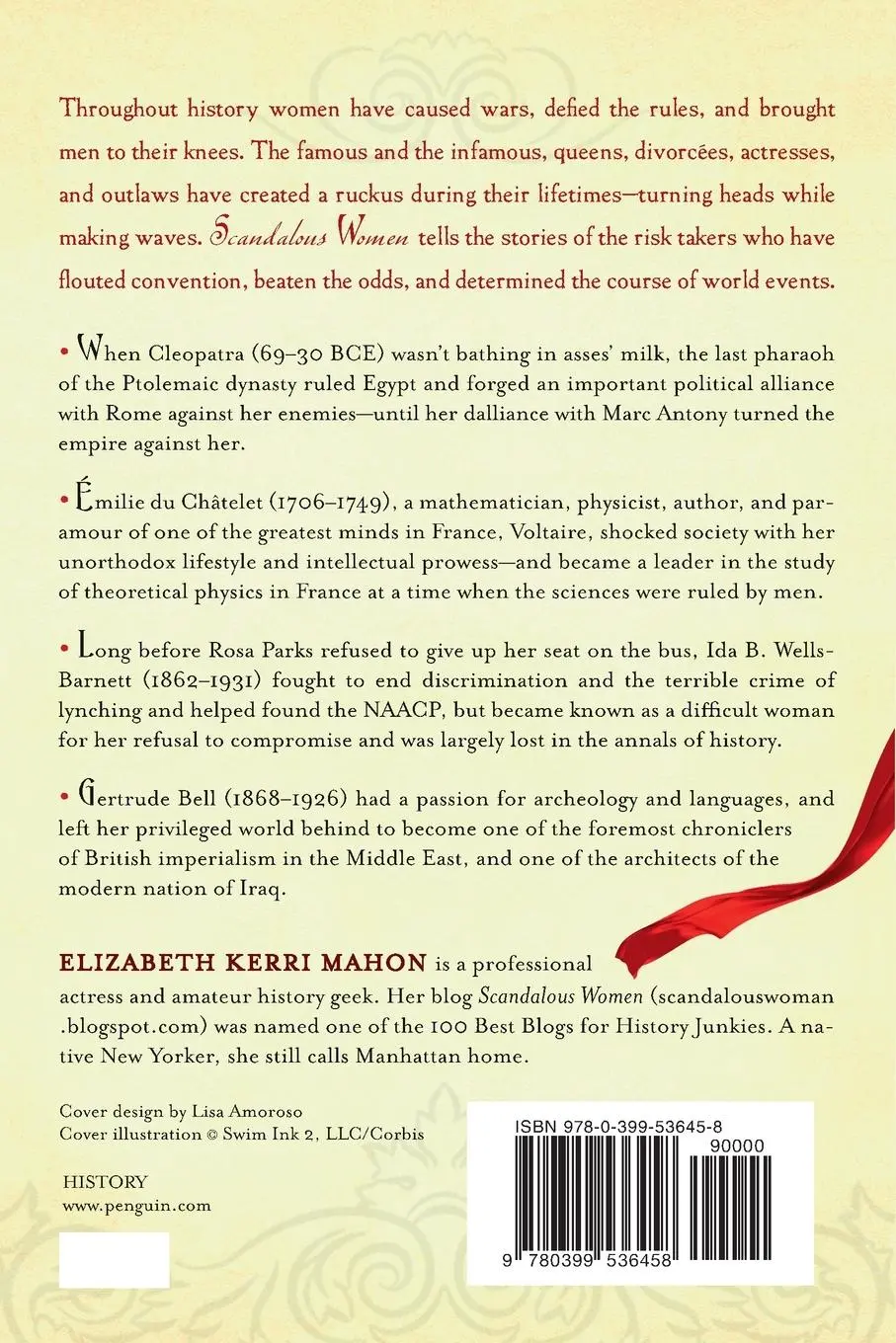 Rückseite: 9780399536458 | Scandalous Women | Elizabeth Kerri Mahon | Taschenbuch | Englisch