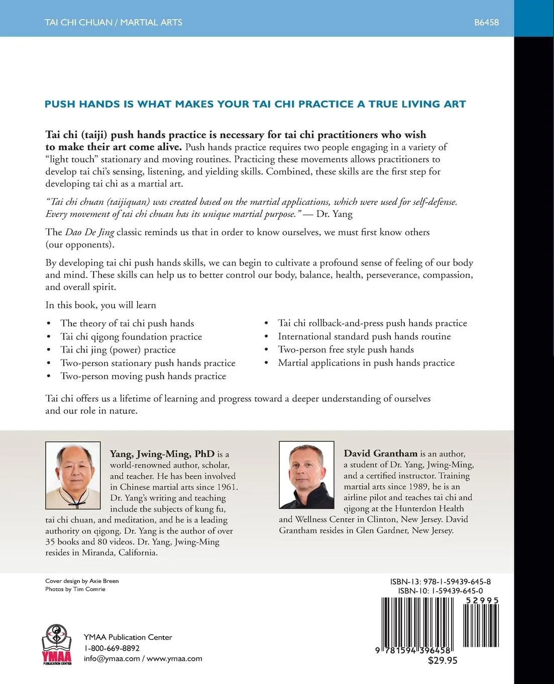 Rückseite: 9781594396458 | Tai Chi Push Hands | The Martial Foundation of Tai Chi Chuan | Buch