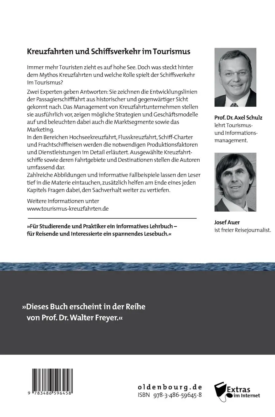 Rückseite: 9783486596458 | Kreuzfahrten und Schiffsverkehr im Tourismus | Josef Auer (u. a.) | X